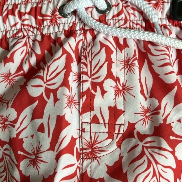 Class Club Starting Out Boys Hibiscus Palm Print Swim Shorts - Picture 4 of 4